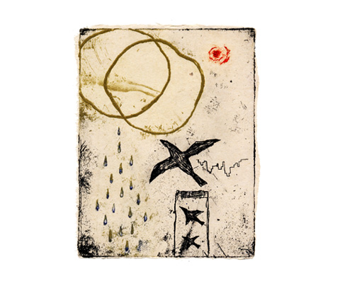 夕立のち、星空