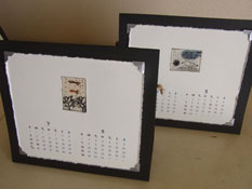 カレンダー付ミニ銅版画