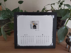 ミニ銅版画セット(カレンダー付き)